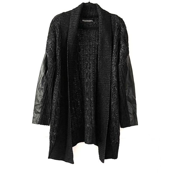 Sweaters - Open front cardigan tunic length